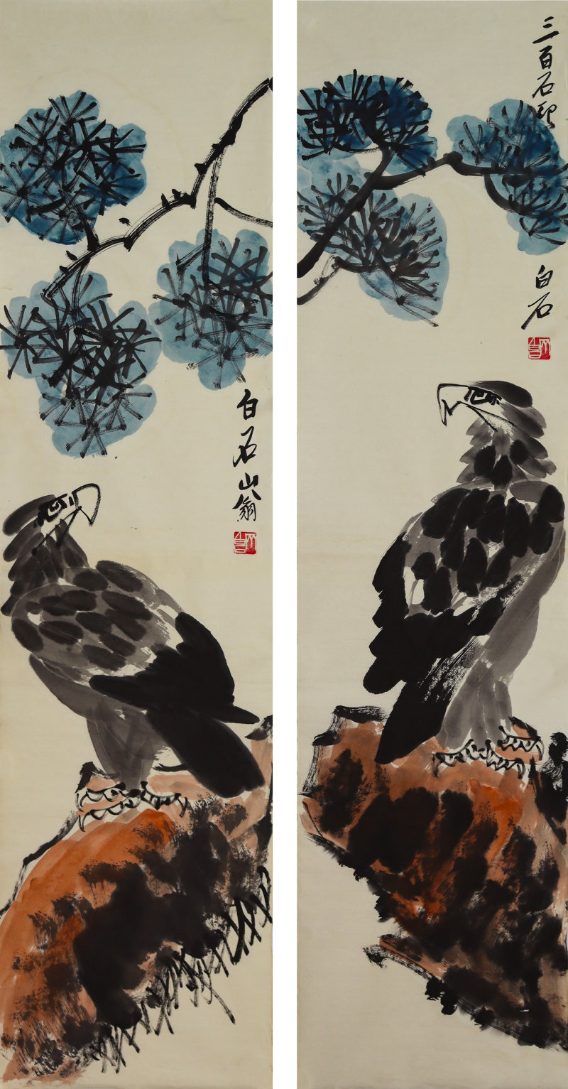 齐白石款 《鹰》